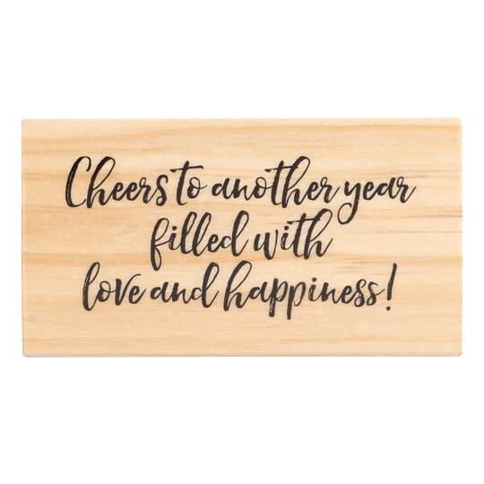 Find The Anniversary Sentiment Wood Stamp By Recollections At Michaels